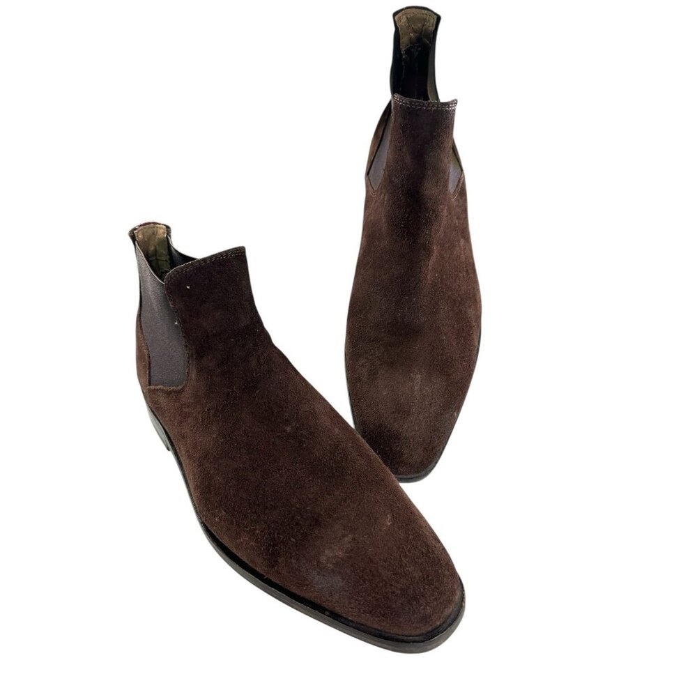 Aldo Mens Size 11 M Brown Suede Ankle Slip On Chelsea Boots